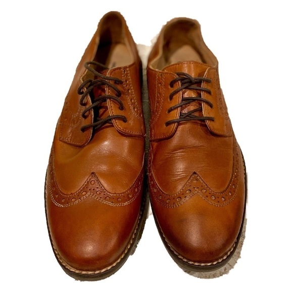 Nunn Bush Mens Leather Wingtip Derby 8.5M - Picture 1 of 8
